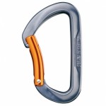 Bent gate carabiner ..